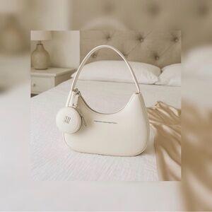 French Connection Sabrina Shoulder Bag In White NWT